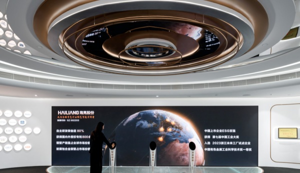 展廳序廳的“互動開關”，開啟沉浸式體驗序章